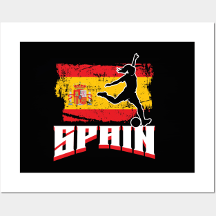 Spanish womens football Posters and Art